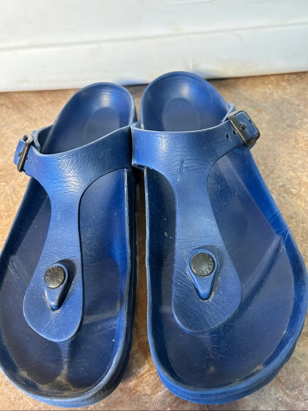 Birkenstock Gizeh Essentials  Eva Women's 39 8.5 Navy Blue Slip On